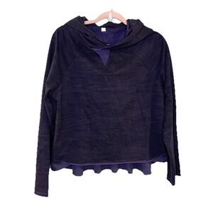 Lululemon Pull Me Over Hoodie Size 8 Commuter Denim Dense Purple Sweatshirt
